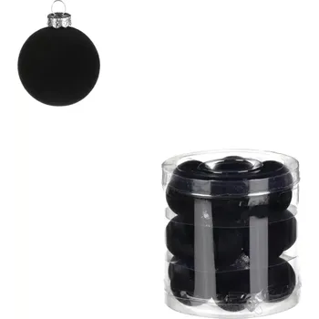 Vánoční dekorace Sametové ozdoby, pr. 4 cm (18 ks) VAK132 BK - SLEVA 3% s kodem radost25