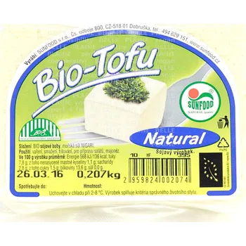 Tofu natural Bio cca 200g Sunfood