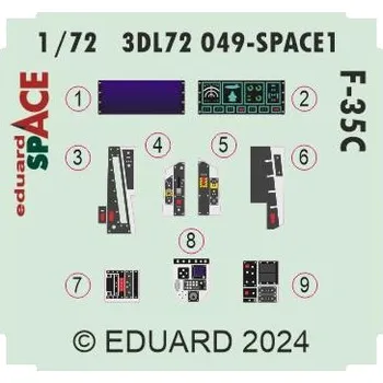 Plastikový model Eduard 1/72 F-35C SPACE (ITALERI)