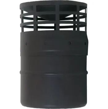 Kouřovod KONCOVÁ HLAVICE 80 mm VODOROVNÁ - kouřovod pro kamna na pelety (Možnost doručení přes zásilkovnu. Platba předem na účet po vystavení faktury.)