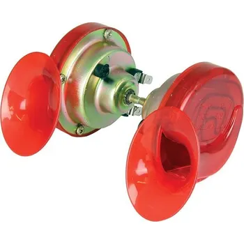 Houkačka Červené Twin šnekové klaksony 12V