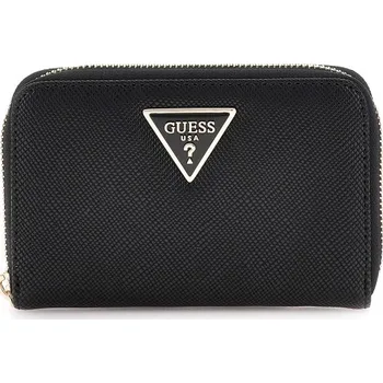Peněženka GUESS Laurel SLG Medium Zip Arround – Black – střední peněženka + doprava zdarma