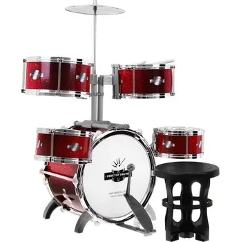 Hudební nástroj pro děti Heng Jia ZMU.9008E-1 Drum set červený