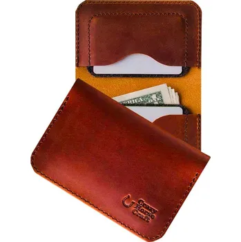 Peněženka Crazy Horse Craft Kožená peněženka na karty light brown