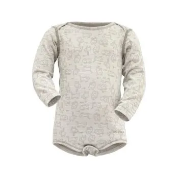 Devold ACTIVE dětské body s dlouhým rukávem Raw White