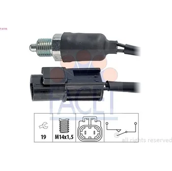 Auto-moto Spínač, světlo zpátečky FACET 7.6116