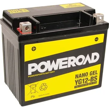 Motobaterie Poweroad baterie Gel YG12-BS/12V-12AH