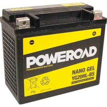 Motobaterie Poweroad baterie Gel YG20HL-BS/12V-20AH