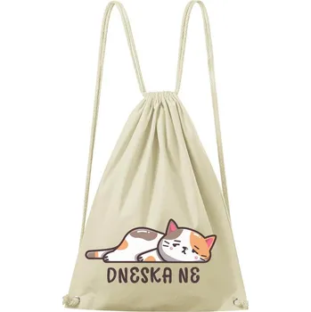 Městský batoh DOBRÝ TRIKO Bavlněný batoh s potiskem Dneska ne Barva: Natural