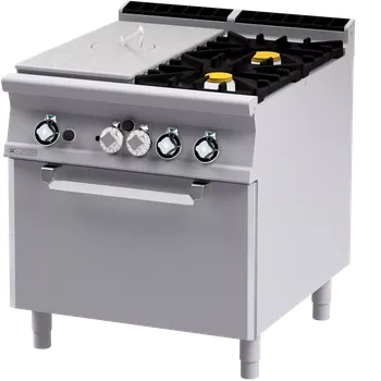 Sporák Sporák tálový plynový se statickou plynovou troubou GN 2/1 - 3x hořák | RM - TPF2-98G