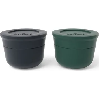 Jídlonosič Monbento sada 2 ks omáčníků MB Temple S pink green Onyx/Green Dark