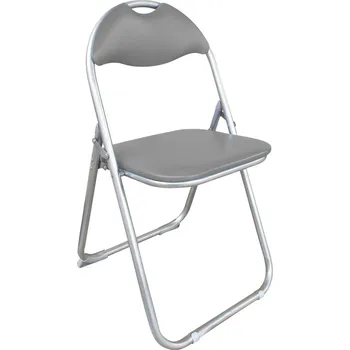 Jídelní židle Skládací židle Loren, šedá ekokůže