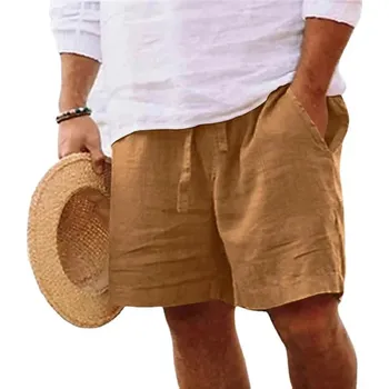 Pánské kraťasy Letní šortky pro pány Barva: Tmavě Hnědá, Velikost: M