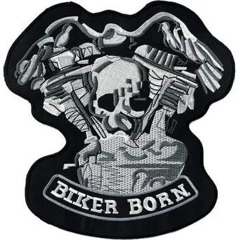 Nášivka - BIKER BORN / zádovka malá