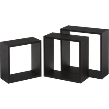 police Černé police v sadě 3 ks – Casa Selección ID_1554794