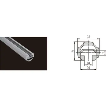 Stavební profil Hliníková trubka ATP-1270_H