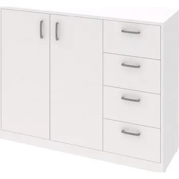 Komoda Široká zásuvková komoda Mega 39, bílá