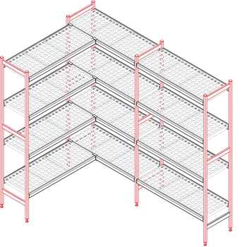 Zahradní sestava Stojina středová 1550x373 mm | RM - Stojina 1550 mm