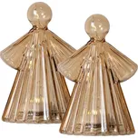 Hnědé světelné dekorace v sadě 2 ks ø 6,5 cm Alberte – Sirius ID_1555710