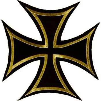 Nášivka - MALTÉZSKÝ KŘÍŽ ZLATÝ / zádovka