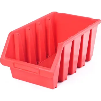 Dílenský stůl Plastový zásobník Ergobox 4 - barva červená