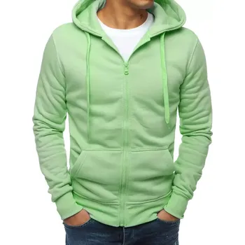 Pánská mikina Pánská mikina rozepínací s kapucí BX2192 Barva: Světle zelená, Velikost: M