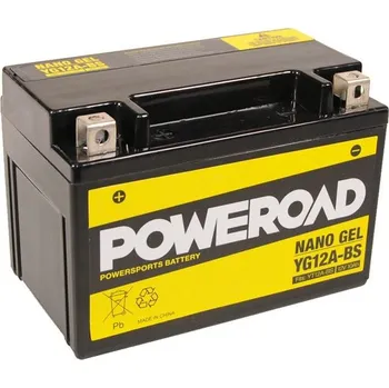 Motobaterie Poweroad baterie Gel YG12A-BS/12V-10AH
