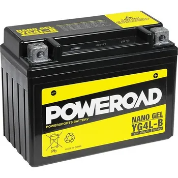 Motobaterie Poweroad baterie Gel YG4L-B/12V-4AH