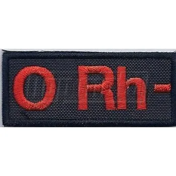 Nášivka Nášivka krevní skupina 0 RH-