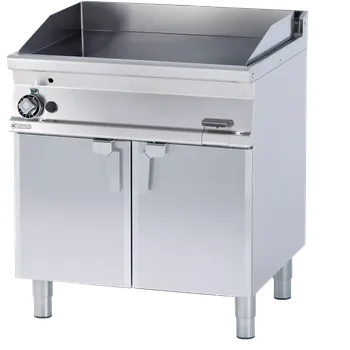 Kuchyňský gril Grilovací deska 56x51 plynová hladká s podestavbou | RM - FTL-76G