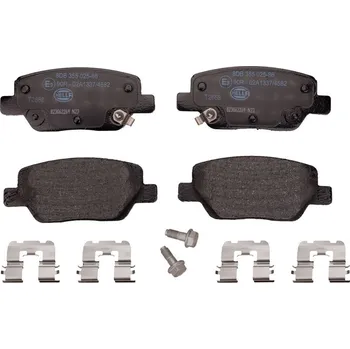 Brzdová destička Sada brzdových destiček, kotoučová brzda HELLA 8DB 355 025-861