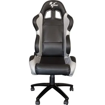 Křeslo Křeslo MotoGP Team černé a stříbrné, poslední kus, pouze osobní odběr