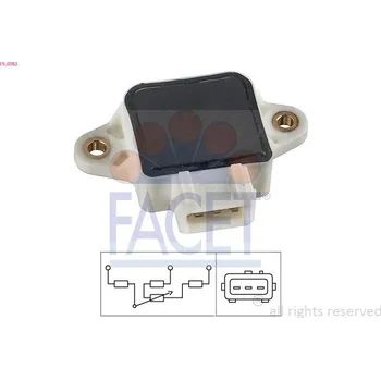 Karburátor Senzor, poloha škrticí klapky FACET 10.5082