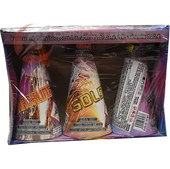 Zábavní pyrotechnika Conic fontána 3ks