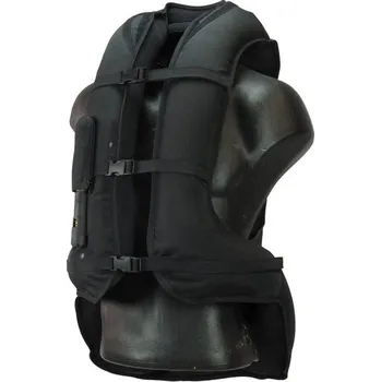 Motocyklový chránič hrudi a pátěře Airbagová vesta AIRNEST černá motocyklová, dětská, velikost M,L
