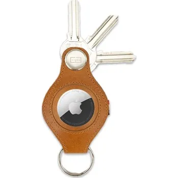Garzini Kožená klíčenka Lusso na Airtag Brushed Cognac