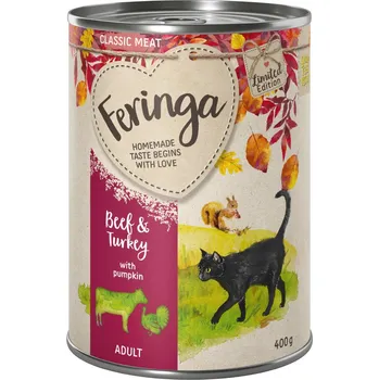 Krmivo pro psa 6x400g Feringa Classic Meat podzimní menu s hovězím, krocaním a dýní