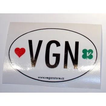 Samolepicí dekorace na vozidlo VGN (vegan) samolepka - 9cm