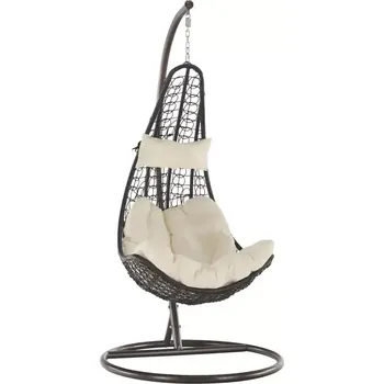 Křeslo Závěsné křeslo KALEA 2 NEW - hnědá / krémová - SLEVA 3% s kodem radost25