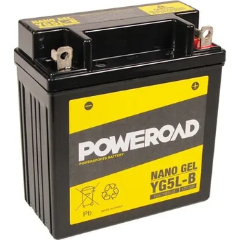 Motobaterie Poweroad baterie Gel YG5L-B/12V-5AH