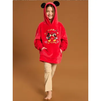 Dívčí mikina Sinsay - Hřejivá mikina Mickey Mouse - červená - 5153M-33X - 5153M-33X-U13-1