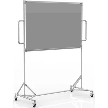 Jednostranná magnetická tabule 24042533 [šedá + stříbrné spojky] Vyberte barvu konstrukce:: nerez + stříbrné spojky