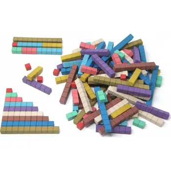 Dřevěná hračka Vzdělávací sada ReWood Počítací tyčky Montessori