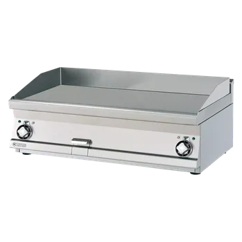 Kuchyňský gril Grilovací deska 100x45 elektrická chromovaná hladká bez podestavby 400 V | RM - FTLT-610ETS