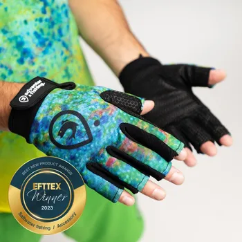 Rukavice Adventer Rukavice pro chytání na moři Mahi Mahi s krátkými prsty Barva: Mahi Mahi, Velikost: M-L