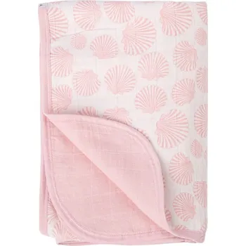 Dětská deka Růžová bavlněná dětská deka 120x120 cm Seashell – Mijolnir ID_1575944