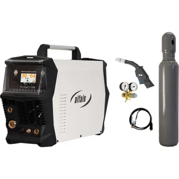 Svářečka ALFA IN PERUN 200 MIG SYN PFC + zem + hořák M1 + ventil + lahev