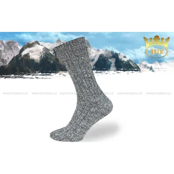 Pánské ponožky Pánské ponožky zimní HOZA Molin od 129kč - H022 Barva: antracit melír, Velikost: 32-33