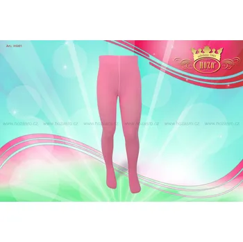 Dětské punčochové kalhoty HOZA - jednobarevné - H5001 Barva: světlá růžová, Velikost: 68-74 cm / 3-6 měsíců