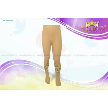 Kojenecké oblečení Hoza Dětské punčochové kalhoty - šnek - H5000-n7 Barva: světlá hnědá, Velikost: 68-74 cm / 3-6 měsíců